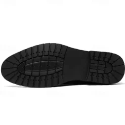 Men's Brown Faux Leather Chelsea Boots with Buckle Strap, Polished Finish, and Rugged Sole – Classic Casual & Formal Footwear