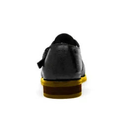 Men's Brown Faux Leather Fisherman Sandals with Buckle Strap and Rugged Sole for Comfortable Outdoor Wear