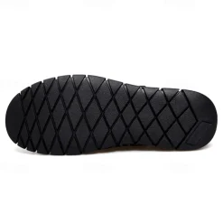 Men's Brown Faux Leather Fisherman Sandals with Velcro Strap, Breathable Design and Comfortable Sole for Summer, Outdoor Activities and Beach Wear