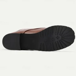 Men's Brown Faux Leather Lace-Up Ankle Boots – Stylish and Durable Casual Footwear for Outdoor and Everyday Wear