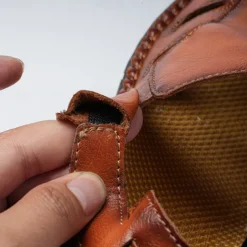 Men's Brown Faux Leather Sandals with Perforated Design, Adjustable Strap, and Durable Sole – Comfortable for Casual Wear, Outdoor and Summer Activities