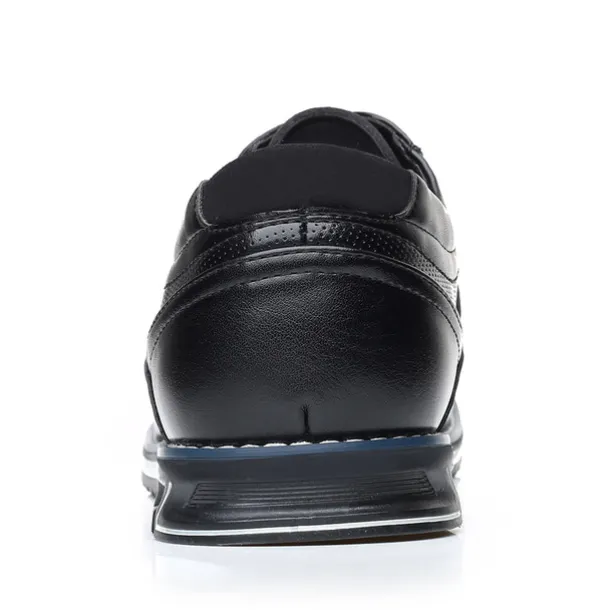 Men's Brown Leather Oxford Shoes with Non-Slip Rubber Sole - Stylish and Comfortable Dress Shoes for Formal and Casual Wear