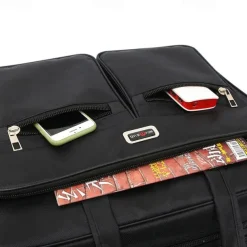 Men's Business Laptop Bag with Shoulder Strap, Water-Resistant Work Briefcase with Multiple Zipper Pockets for Office and Travel