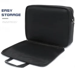 Men's Business Laptop Bag with Shoulder Strap, Water-Resistant Work Briefcase with Multiple Zipper Pockets for Office and Travel