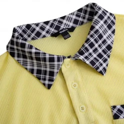 Men's Business Polo Golf Shirt Work Casual Lapel Classic Short Sleeve Basic Modern Color Block Patchwork Button Spring & Summer Regular Fit Light Yellow milk white khaki Gray Business Polo