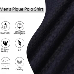 Men's Business Polo Pique Polo Shirt Business Casual Ribbed Polo Collar Classic Short Sleeve Color Block Patchwork Embroidered Summer Spring & Fall Dark Grey Black Burgundy Navy Blue Royal Blue