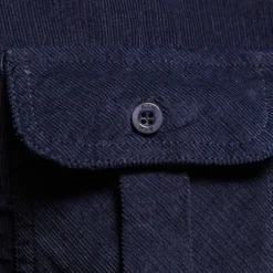 Men's Button Down Shirt Casual Shirt Corduroy Shirt Navy Blue Blue Green khaki Gray Long Sleeve Solid Color Turndown Shirt Collar Outdoor Daily Clothing Apparel Warm Daily