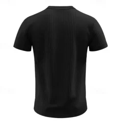 Men's Button T Shirt T Shirt Henley Shirt Tee Short Sleeve Henley Summer Spring Plain Fashion Designer Basic Jacquard Vacation Street Going out Black White Red Top Tee for Men