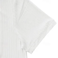 Men's Button T Shirt T Shirt Henley Shirt Tee Short Sleeve Henley Summer Spring Plain Fashion Designer Basic Jacquard Vacation Street Going out Black White Red Top Tee for Men