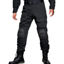 Men's Camouflage Hunting Pants Tactical Pants with Knee Pads Ripstop Windproof Breathable Multi-Pockets Winter Autumn Camo Cotton Bottoms for Hunting Military Training Jungle Python Desert Python CP