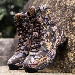 Men's Camouflage Outdoor Hiking Boots – Waterproof, Durable, and Lightweight with Non-Slip Sole for Hunting and Trekking
