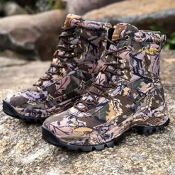 Men's Camouflage Outdoor Hiking Boots – Waterproof, Durable, and Lightweight with Non-Slip Sole for Hunting and Trekking
