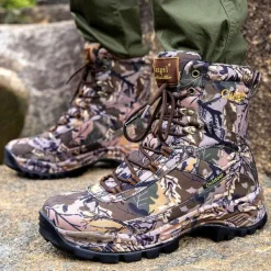 Men's Camouflage Outdoor Hiking Boots – Waterproof, Durable, and Lightweight with Non-Slip Sole for Hunting and Trekking