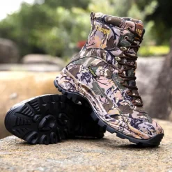 Men's Camouflage Outdoor Hiking Boots – Waterproof, Durable, and Lightweight with Non-Slip Sole for Hunting and Trekking
