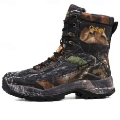 Men's Camouflage Outdoor Hiking Boots – Waterproof, Durable, and Lightweight with Non-Slip Sole for Hunting and Trekking