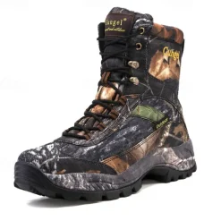 Men's Camouflage Outdoor Hiking Boots – Waterproof, Durable, and Lightweight with Non-Slip Sole for Hunting and Trekking