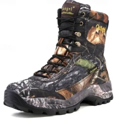 Men's Camouflage Outdoor Hiking Boots – Waterproof, Durable, and Lightweight with Non-Slip Sole for Hunting and Trekking