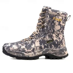 Men's Camouflage Outdoor Hiking Boots – Waterproof, Durable, and Lightweight with Non-Slip Sole for Hunting and Trekking