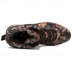 Men's Camouflage Outdoor Hiking Boots – Waterproof, Durable, and Lightweight with Non-Slip Sole for Hunting and Trekking