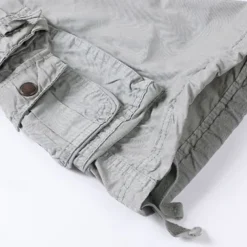 Men's Capri Cargo Shorts Cargo Shorts Shorts Summer Shorts Multi Pocket Flap Pocket Plain Comfort Wearable Knee Length Outdoor Sport Daily Fashion Casual Black Red