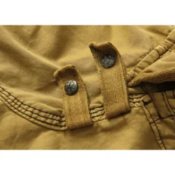 Men's Capri Cargo Shorts Cargo Shorts Shorts Capri Pants Hiking Shorts Leg Drawstring 6 Pocket Plain Comfort Outdoor Daily Going out Fashion Streetwear Black Army Green