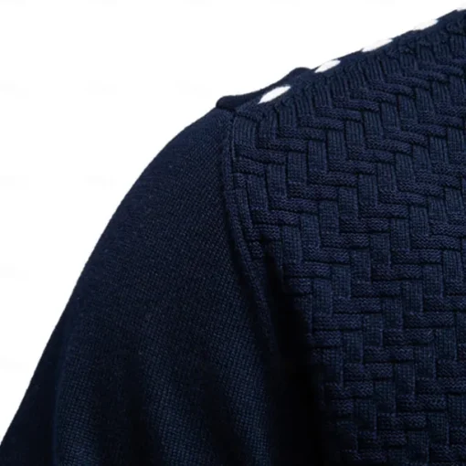Men's Cardigan Sweater Cardigan Ribbed Knit Regular Tops Button Up Button-Down Solid Color V Neck Knitwear Fashion Work Causal Clothing Apparel Spring & Fall Navy Blue Beige S M L