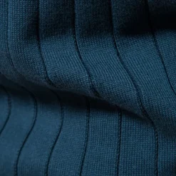 Men's Cardigan Sweater Ribbed Cable Knit Zipper Jacquard Solid Color Turndown Knitwear Neutral Outdoor Causal Clothing Apparel T-shirt Sleeve Winter Spring & Fall Black Navy Blue S M L