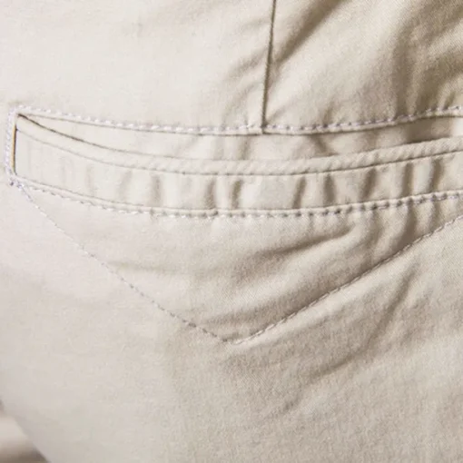 Men's Cargo Pants Buttons Pocket Solid Color Breathable Outdoor Short Outdoor Party Business Simple Classic Style Black White Micro-elastic