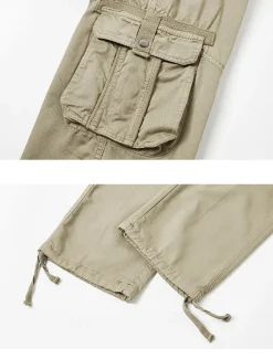 Men's Cargo Pants Cargo Trousers Work Pants Multi Pocket Graphic Letter Outdoor Full Length Outdoor Sports Outdoor Casual Sports Fashion Yellow Army Green Micro-elastic