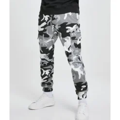 Men's Cargo Pants Cargo Trousers Trousers Camo Pants Elastic Waist Flap Pocket Camouflage Full Length Work Holiday Cotton Blend Stylish Casual / Sporty Army Green Red Micro-elastic