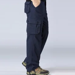 Men's Cargo Pants Cargo Trousers Trousers Work Pants Multi Pocket Plain Comfort Breathable Casual Daily Streetwear Sports Fashion ArmyGreen Grass Green Micro-elastic