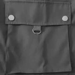 Men's Cargo Pants Cargo Trousers Trousers Casual Pants Zipper Drawstring Elastic Waist Plain Comfort Soft Full Length Outdoor Daily Running Fashion Streetwear Black Brown