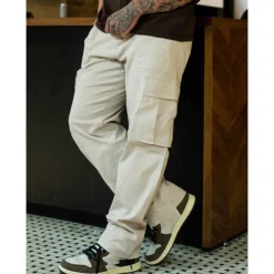 Men's Cargo Pants Cargo Trousers Pocket Plain Comfort Breathable Outdoor Daily Going out Fashion Casual Black Army Green