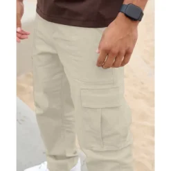 Men's Cargo Pants Cargo Trousers Pocket Plain Comfort Breathable Outdoor Daily Going out Fashion Casual Black Army Green