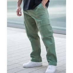 Men's Cargo Pants Cargo Trousers Pocket Plain Comfort Breathable Outdoor Daily Going out Fashion Casual Black Army Green