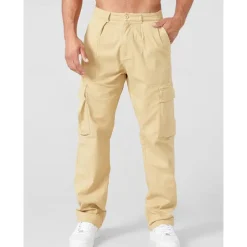 Men's Cargo Pants Cargo Trousers Pocket Plain Comfort Breathable Outdoor Daily Going out Fashion Casual Black Army Green