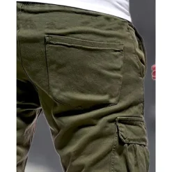 Men's Cargo Pants Cargo Trousers Pocket Plain Comfort Breathable Outdoor Daily Going out Fashion Casual Black Army Green