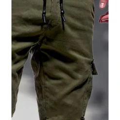 Men's Cargo Pants Cargo Trousers Pocket Plain Comfort Breathable Outdoor Daily Going out Fashion Casual Black Army Green