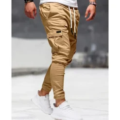 Men's Cargo Pants Cargo Trousers Pocket Plain Comfort Breathable Outdoor Daily Going out Fashion Casual Black Army Green