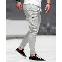 Men's Cargo Pants Cargo Trousers Pocket Plain Comfort Breathable Outdoor Daily Going out Fashion Casual Black Army Green