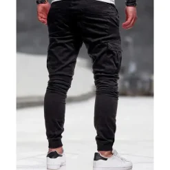 Men's Cargo Pants Cargo Trousers Pocket Plain Comfort Breathable Outdoor Daily Going out Fashion Casual Black Army Green