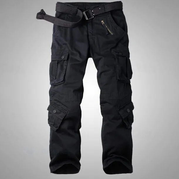 Men's Cargo Pants Cargo Trousers Pocket Plain Comfort Breathable Outdoor Daily Going out Fashion Casual Gray Green Yellow camouflage