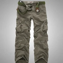 Men's Cargo Pants Cargo Trousers Pocket Plain Comfort Breathable Outdoor Daily Going out Fashion Casual Gray Green Yellow camouflage