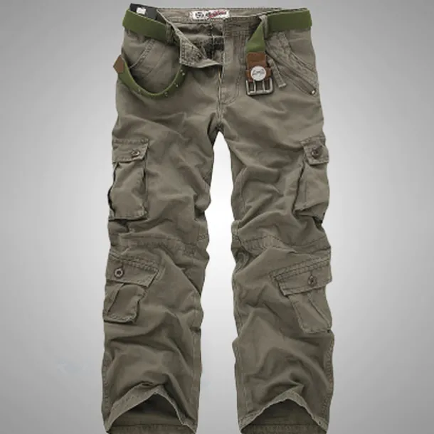 Men's Cargo Pants Cargo Trousers Pocket Plain Comfort Breathable Outdoor Daily Going out Fashion Casual Gray Green Yellow camouflage