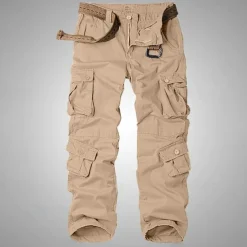 Men's Cargo Pants Cargo Trousers Pocket Plain Comfort Breathable Outdoor Daily Going out Fashion Casual Gray Green Yellow camouflage