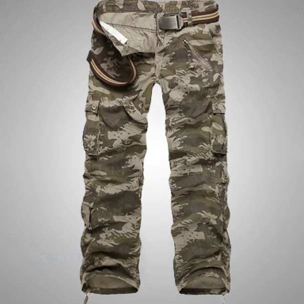Men's Cargo Pants Cargo Trousers Pocket Plain Comfort Breathable Outdoor Daily Going out Fashion Casual Gray Green Yellow camouflage