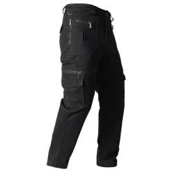 Men's Cargo Pants Cargo Trousers Tactical Pants Work Pants Zipper Pocket Multi Pocket Straight Leg Solid Color Outdoor Full Length Daily Stylish Black khaki