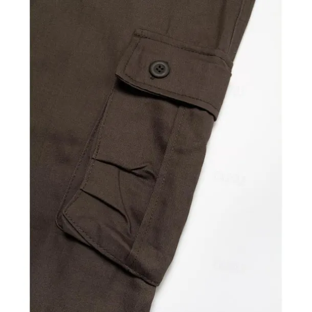 Men's Cargo Pants Cargo Trousers Hiking Pants 8 Pocket Plain Comfort Breathable Outdoor Daily Going out Fashion Casual Gray Green Camouflage Black