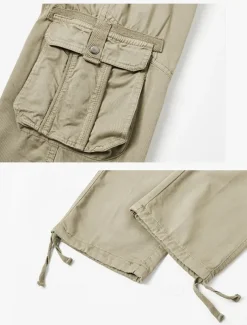 Men's Cargo Pants Cargo Trousers Work Pants Multi Pocket Graphic Cow Outdoor Full Length Outdoor Sports Outdoor Casual Classic Western Cowboy Yellow Army Green Micro-elastic