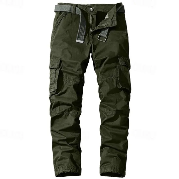 Men's Cargo Pants Cargo Trousers Work Pants 6 Pocket Solid Color Ripstop Breathable Weekend Streetwear Classic Casual Black Army Green